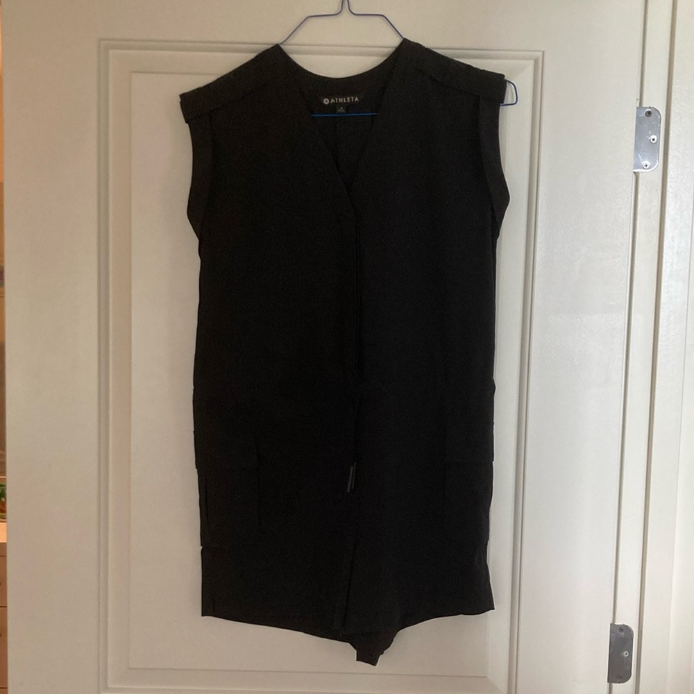 Athleta Black Sleeveless romper